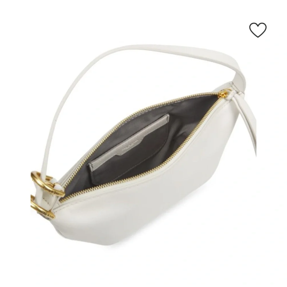 rag & bone White Half-Moon Hobo with Gold Hardware